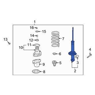 Honda OE - Front Left Suspension Strut
