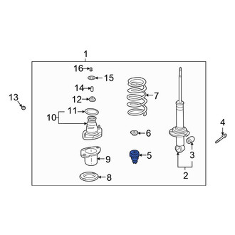 Honda OE - Rear Coil Spring Damper