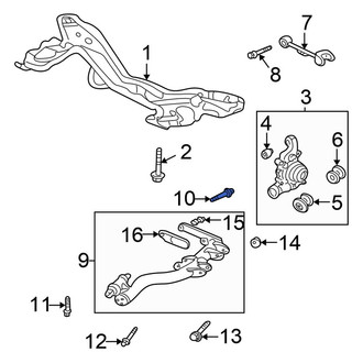 Honda OE - Suspension Trailing Arm Bolt