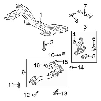 Honda OE - Rear Suspension - Suspension Components (4WD)