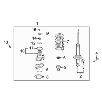 Honda OE - Front Right Suspension Strut Mount
