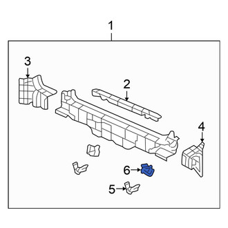 Honda OE - Left Rear Body Panel Reinforcement Bracket