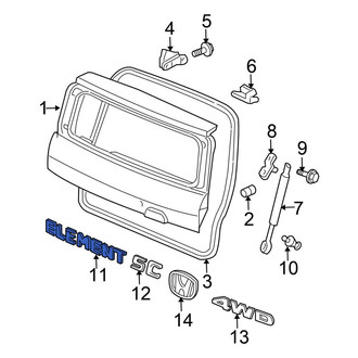 Honda OE - Rear Hatch Emblem