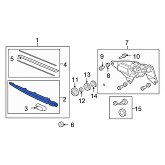 Honda OE - Rear Wiper Arm
