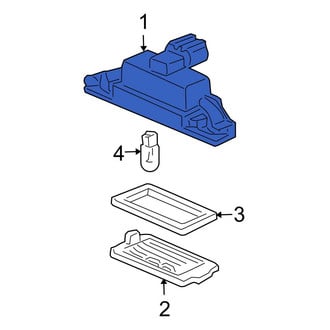 Honda OE - Rear License Plate Light Assembly