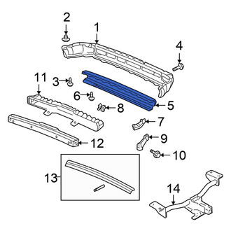 Honda OE - Rear Bumper Cover Spacer Panel