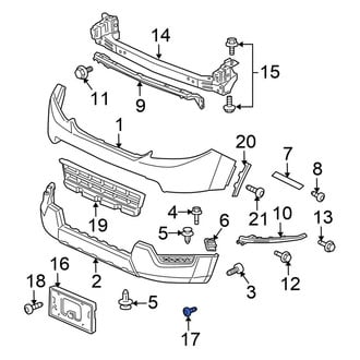 Honda OE - License Plate Bracket Screw