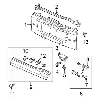 Honda OE - Tail Gate - Gate & Hardware