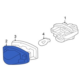 Honda OE - Rear License Plate Light Lens