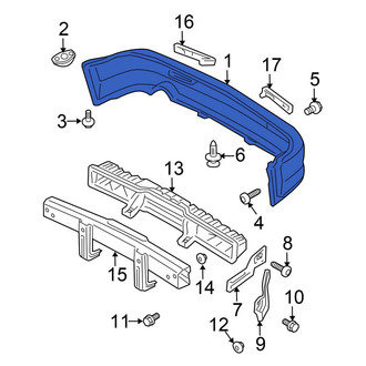 Honda OE - Rear Bumper Cover