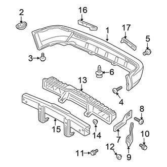 Honda OE - Rear Bumper - Bumper & Components (SC)