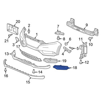Honda OE - Front Left Outer Grille