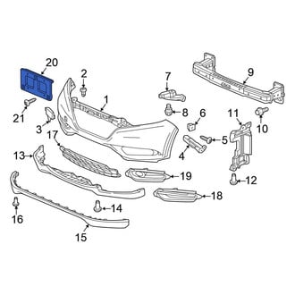 Honda OE - Front License Plate Bracket