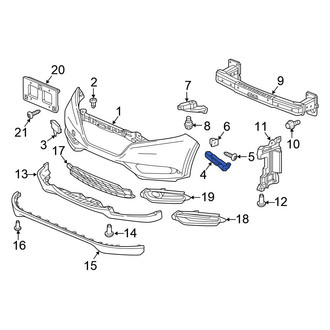 Honda OE - Front Left Bumper Cover Bracket