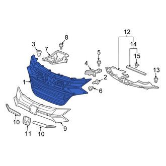 Honda OE - Front Upper Grille