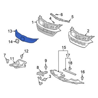 Honda OE - Front Grille Molding