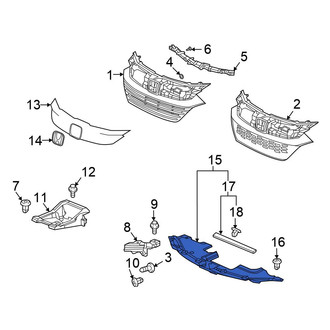 Honda OE - Front Radiator Support Access Cover