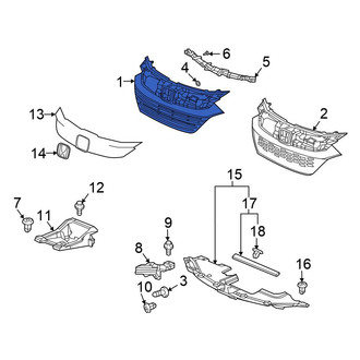 Honda OE - Front Upper Grille