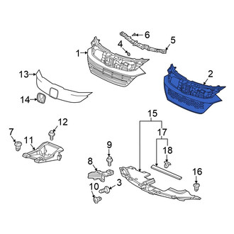 Honda OE - Front Upper Grille
