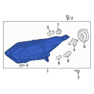 Honda OE - Front Right Headlight Assembly