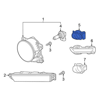 Honda OE - Front Left Fog Light Bracket