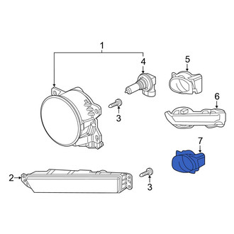 Honda OE - Front Right Fog Light Bracket