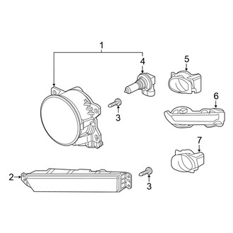 Honda OE - Front Lamps - Fog Lamps (EX / EX-L / LX / Sport)