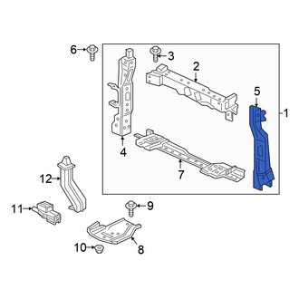 Honda OE - Front Left Radiator Support Side Panel