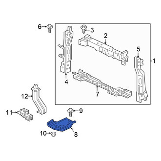 Honda OE - Front Left Radiator Support Panel Reinforcement