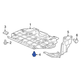 Honda OE - Lower Radiator Support Splash Shield Clip