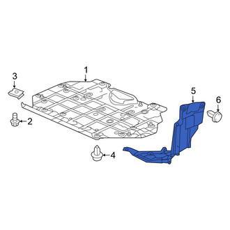 Honda OE - Front Left Radiator Support Splash Shield