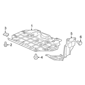 Honda OE - Radiator Support - Splash Shields