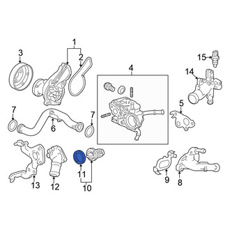 Honda OE - Engine Coolant Thermostat Housing Gasket