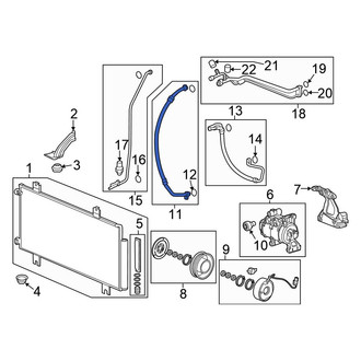 Honda OE - A/C Refrigerant Suction Hose