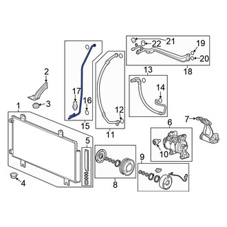 Honda OE - A/C Refrigerant Discharge Hose