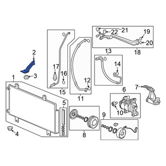Honda OE - Upper A/C Condenser Mount
