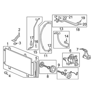 Honda OE - Air Conditioner & Heater - Condenser, Compressor & Lines
