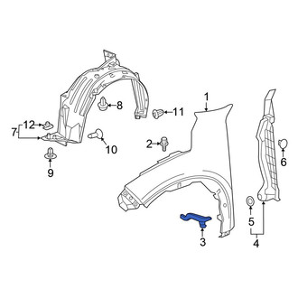 Honda OE - Front Left Fender Bracket