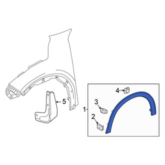 Honda OE - Front Left Wheel Arch Molding
