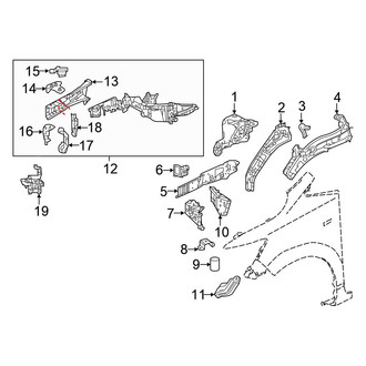 Honda OE - Fender - Structural Components & Rails