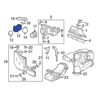 Honda OE - Front Engine Air Intake Hose