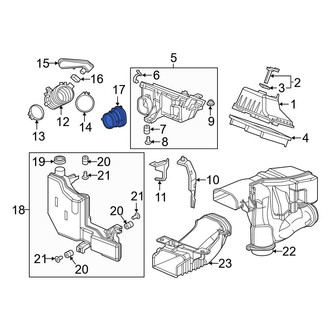 Honda OE - Front Engine Air Intake Hose