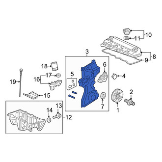 Honda OE - Lower Engine Timing Cover