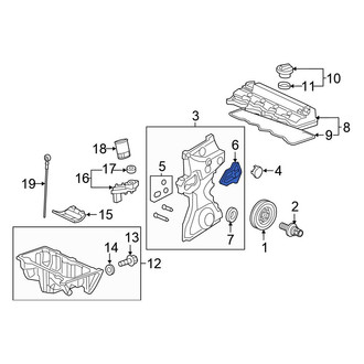 Honda OE - Lower Engine Timing Cover