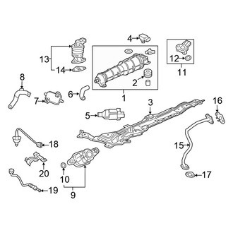 Honda OE - Emission System - Emission Components (FWD)