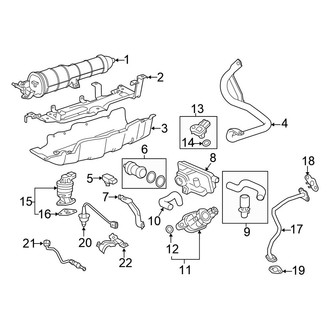 Honda OE - Emission System - Emission Components (AWD)