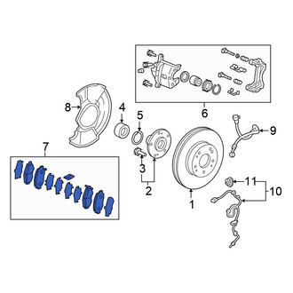 Honda OE - Front Disc Brake Pad Set
