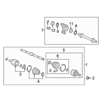 Honda OE - Front Suspension - Drive Axles
