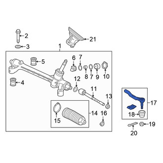 Honda OE - Inner Steering Tie Rod End