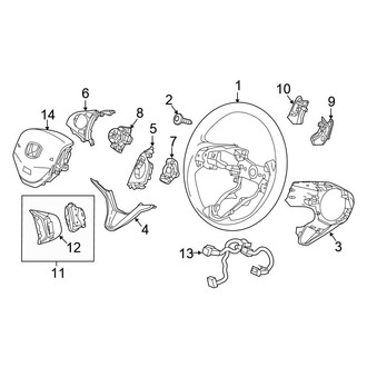 Honda OE - Steering Wheel & Trim (EX-L)